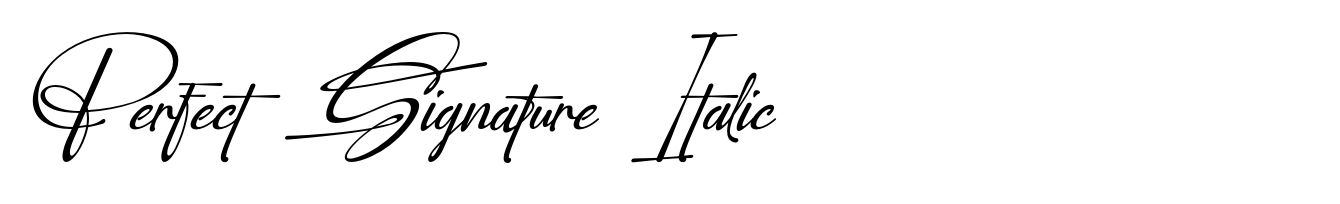 Perfect Signature Italic